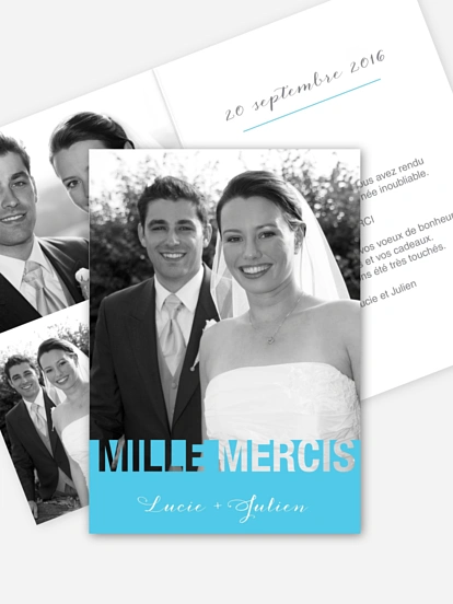 Carte de remerciements Ensemble