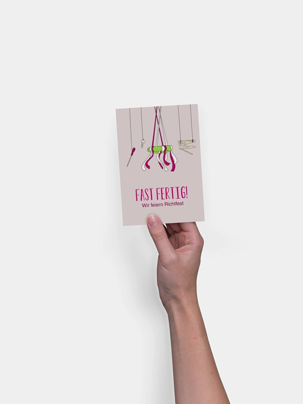 Partyeinladung Richtfest