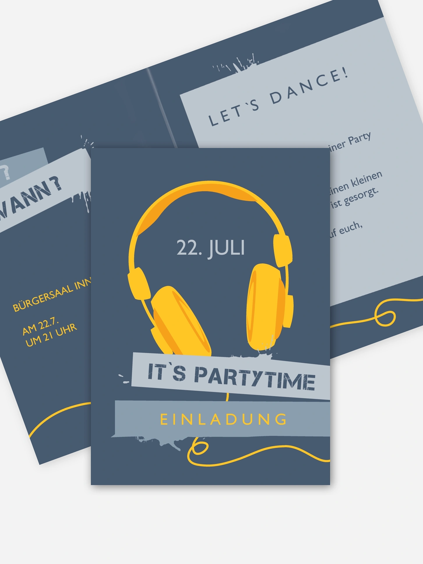 Partyeinladung Big Beats