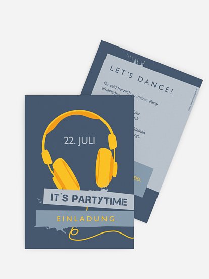 Partyeinladung Big Beats