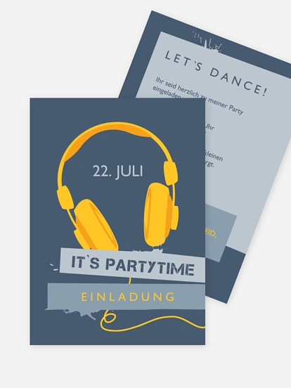 Partyeinladung Big Beats