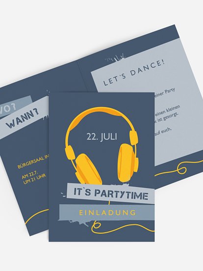 Partyeinladung Big Beats