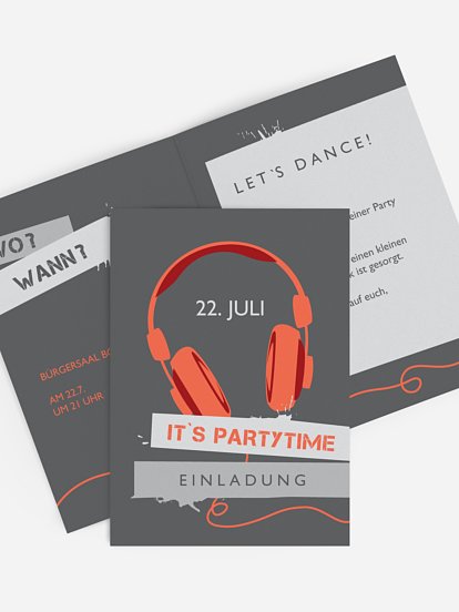 Partyeinladung Big Beats