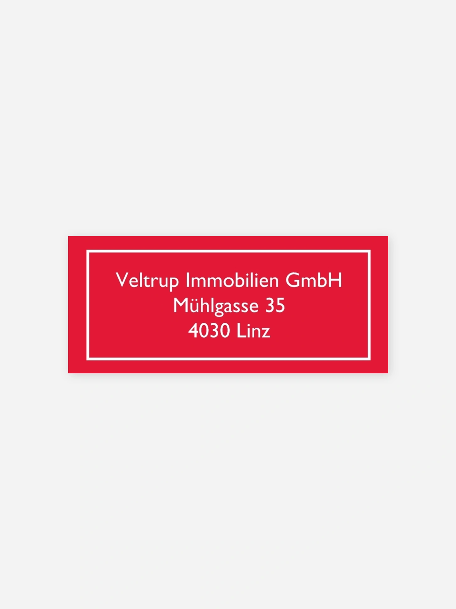 Absenderaufkleber geschäftl. Weihnachten Porträt