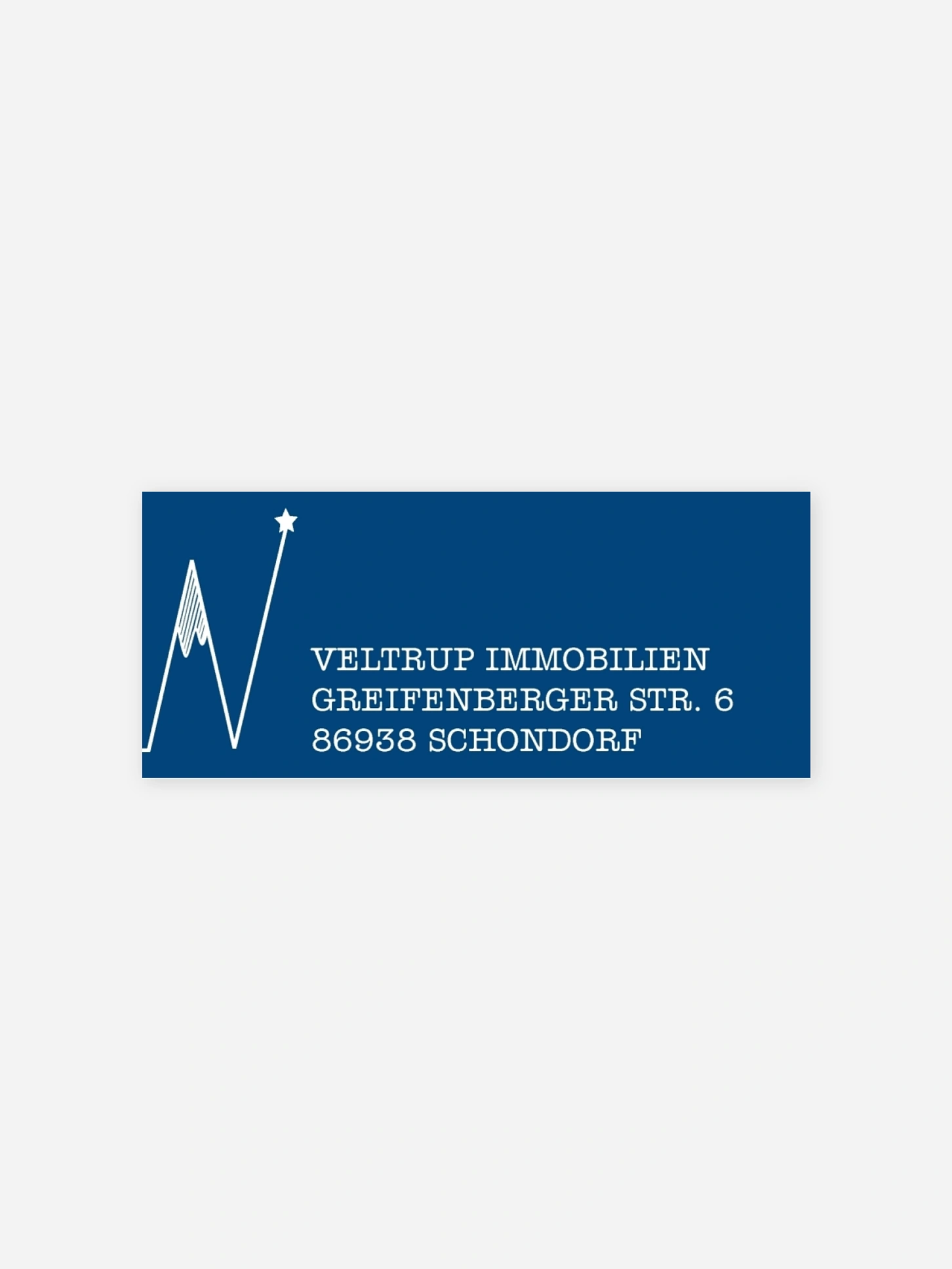 Absenderaufkleber geschäftl. Weihnachten Gipfelstürmer Premium