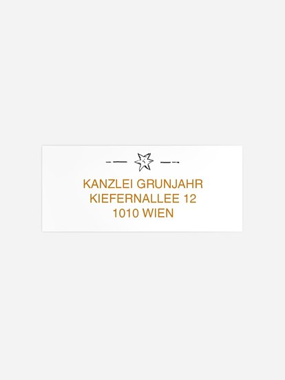 Absenderaufkleber geschäftl. Weihnachten Weihnachtshirsch