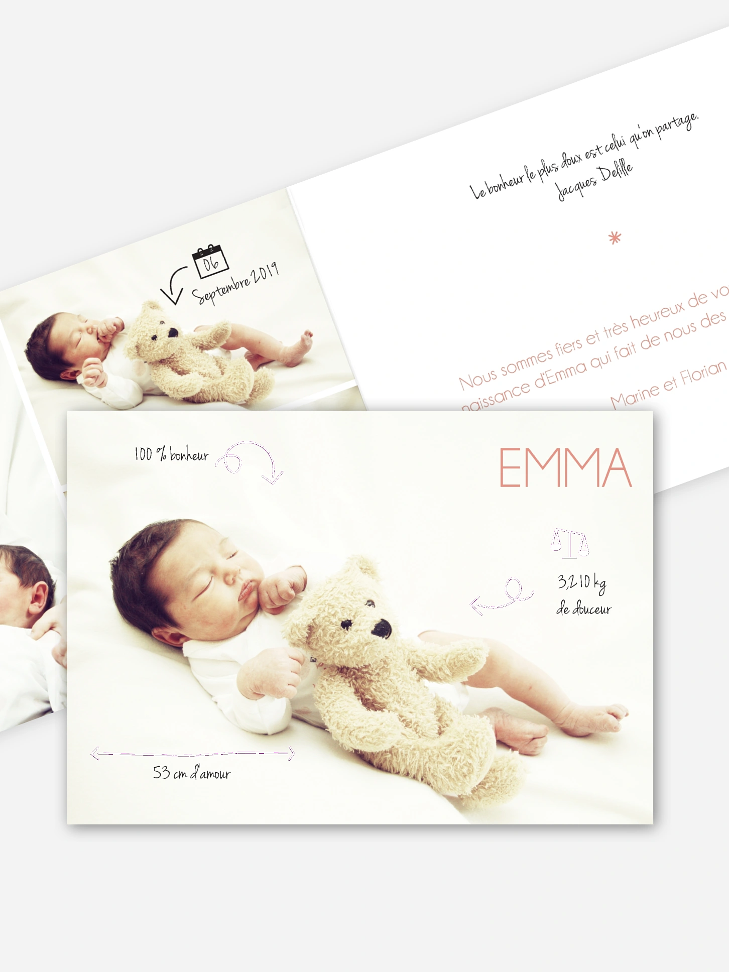Faire-part naissance Petits Pictos