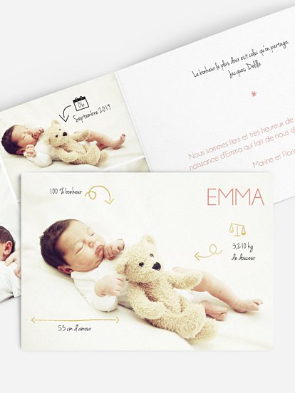 Faire-part naissance Petits Pictos