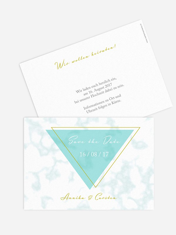 Save-the-Date Karte Marble Chic
