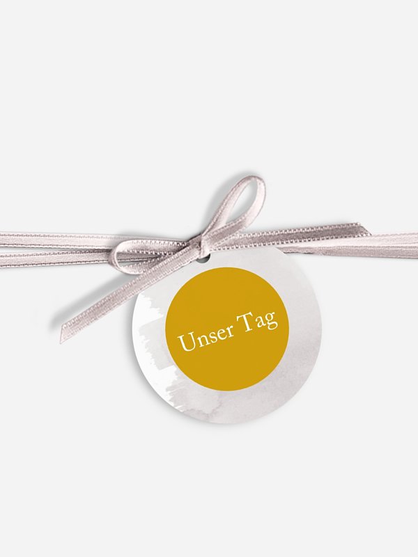 Anhänger mit Band zur Hochzeit Colour Touch