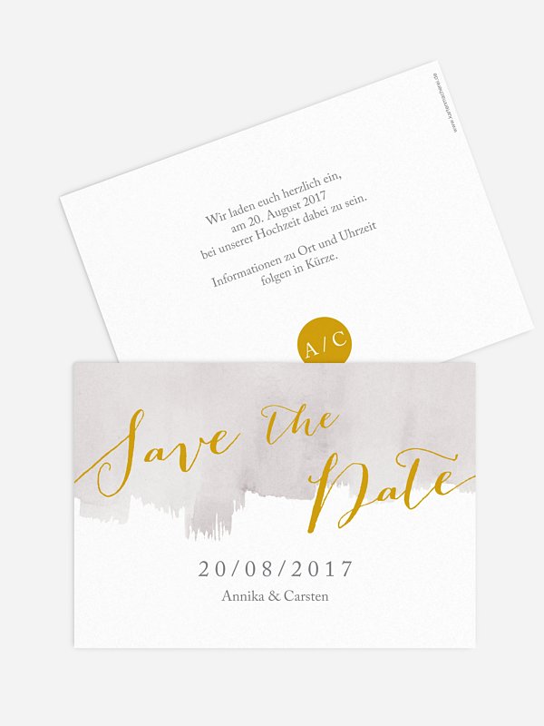 Save-the-Date Karte Colour Touch