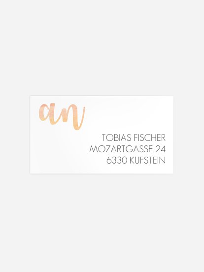 Empfängeraufkleber Konfirmation und Kommunion Behütet