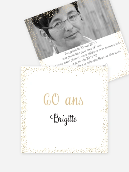 invitation anniversaire Pluie féérique