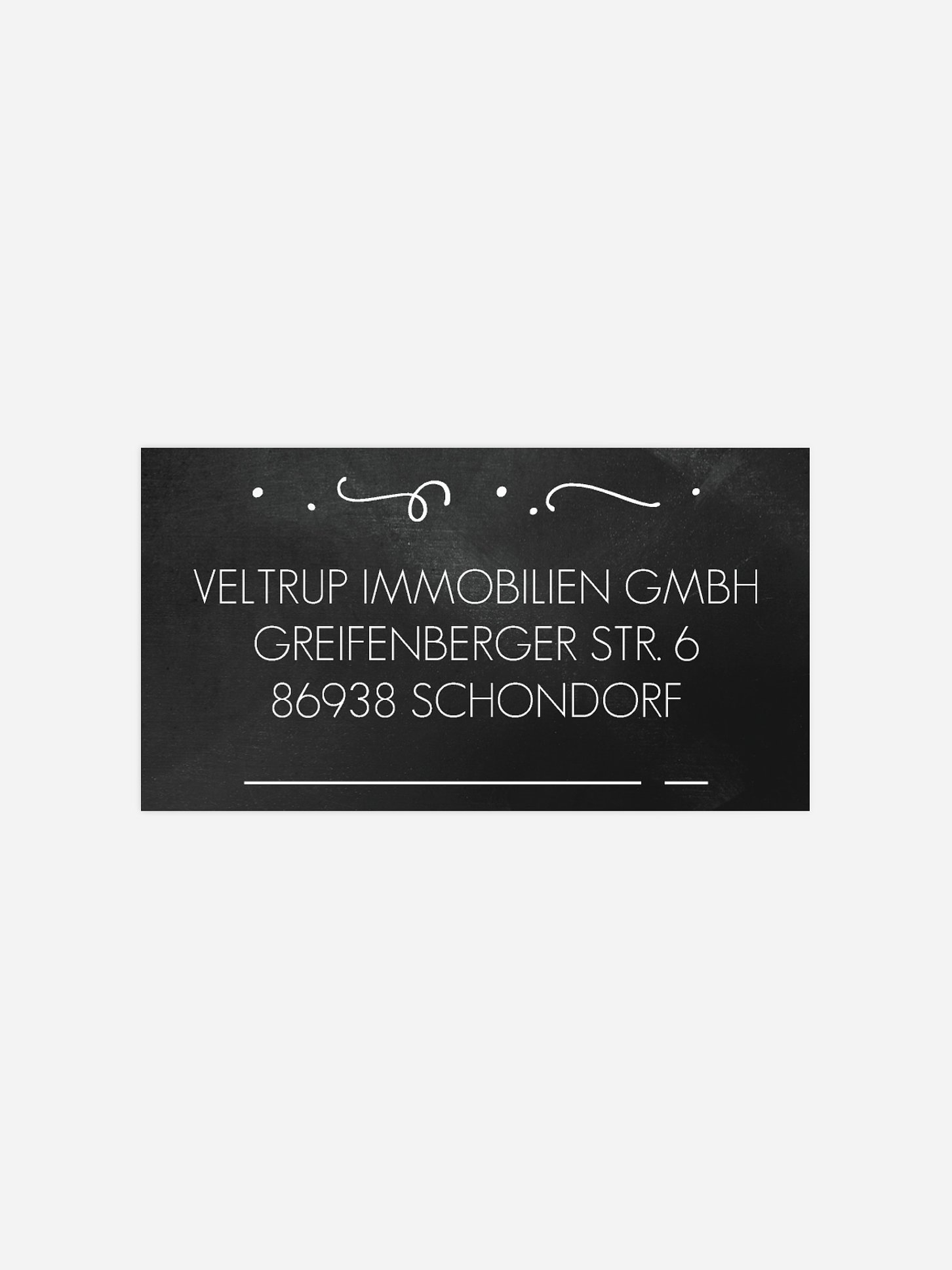 Empfängeraufkleber geschäftl. Weihnachten Schmuckstück