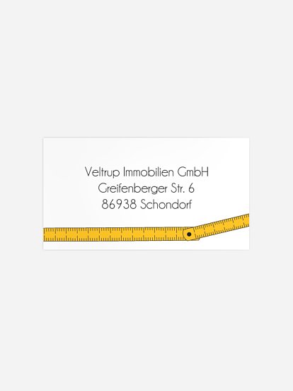 Empfängeraufkleber geschäftl. Weihnachten Merry Measure