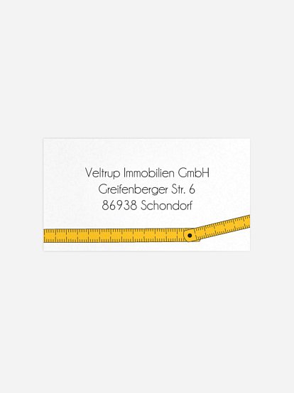 Empfängeraufkleber geschäftl. Weihnachten Merry Measure