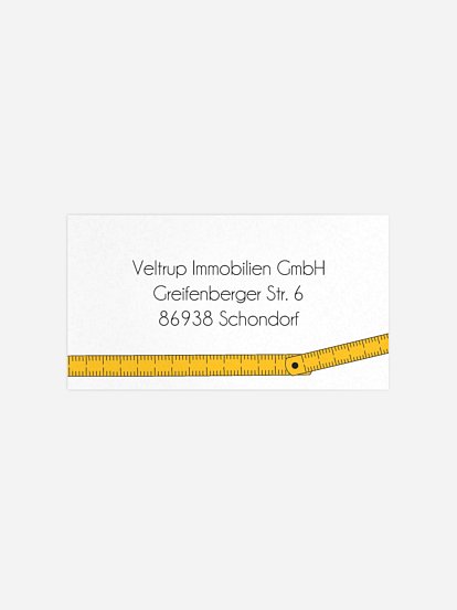 Empfängeraufkleber geschäftl. Weihnachten Merry Measure