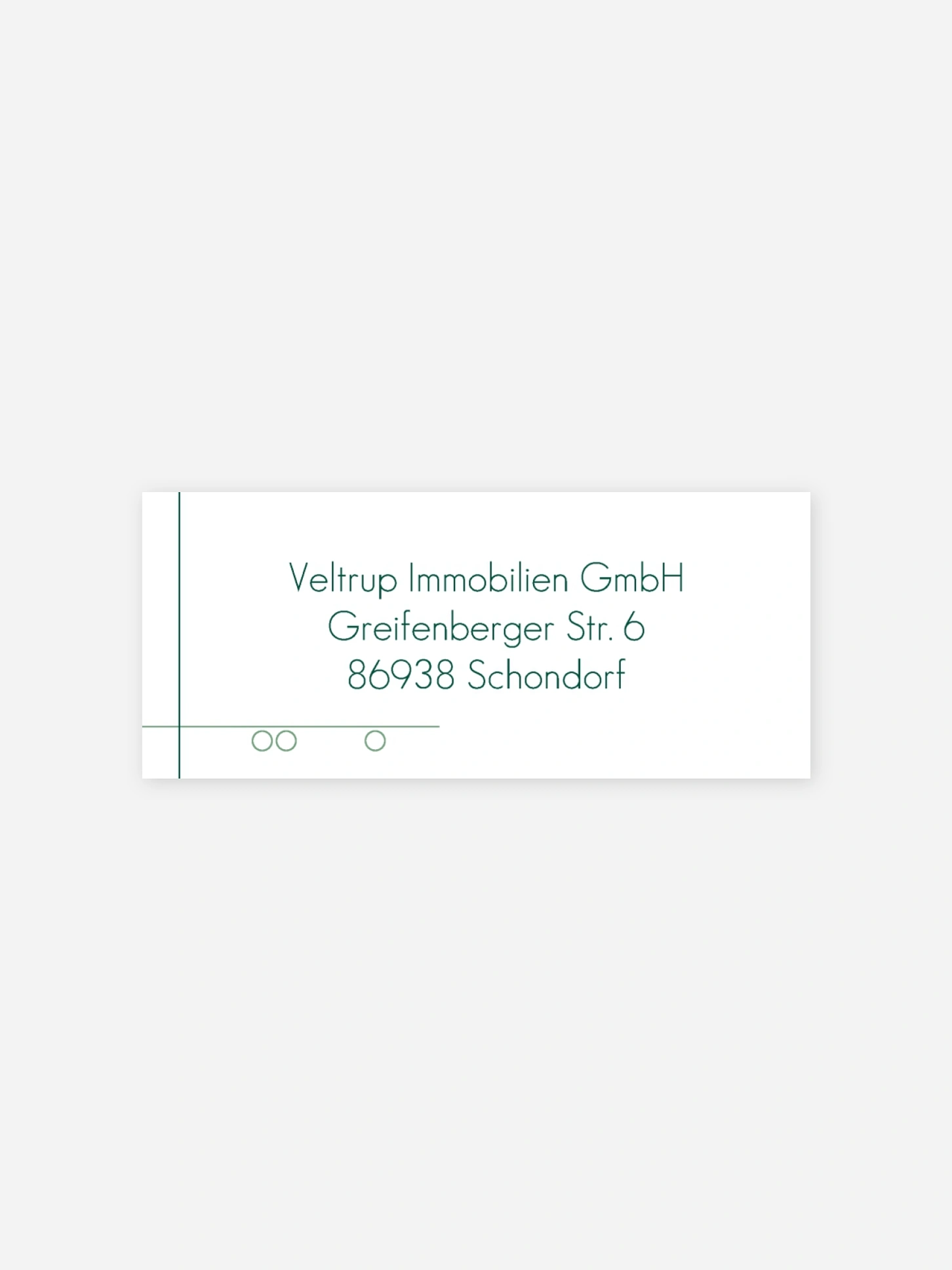 Absenderaufkleber geschäftl. Weihnachten Architekt