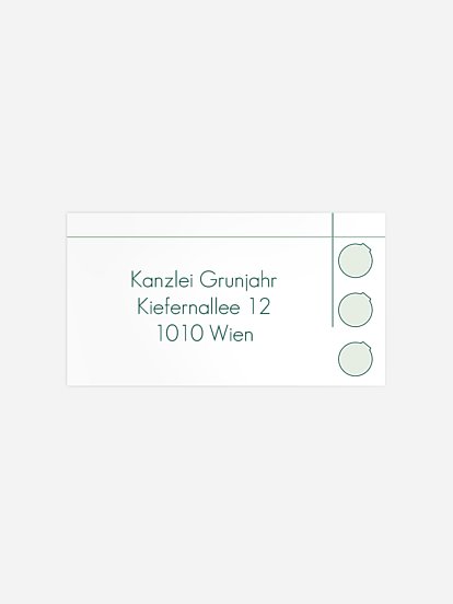 Empfängeraufkleber geschäftl. Weihnachten Architekt