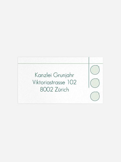 Empfängeraufkleber geschäftl. Weihnachten Architekt