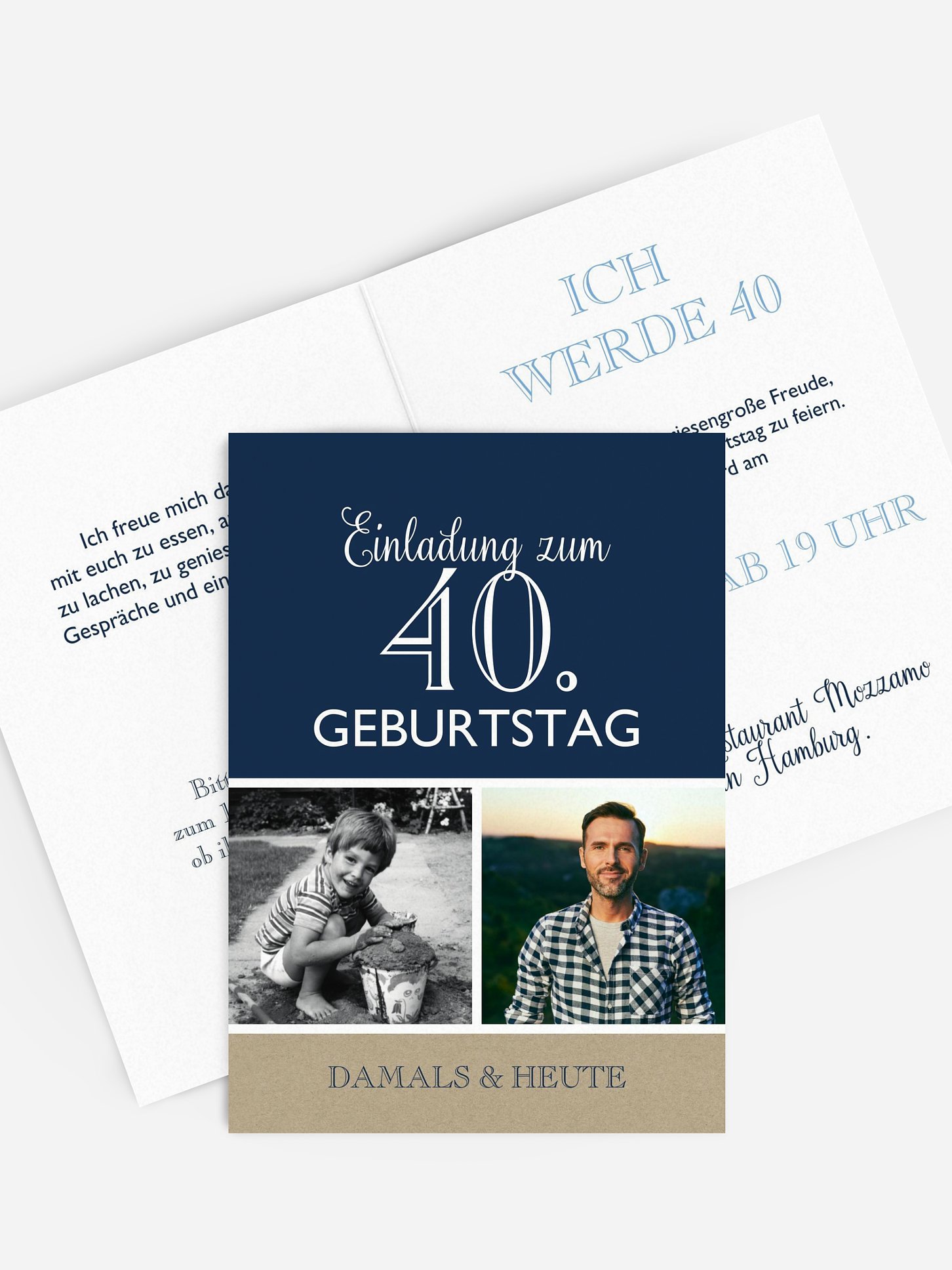 Einladung 40. Geburtstag Mixed Up