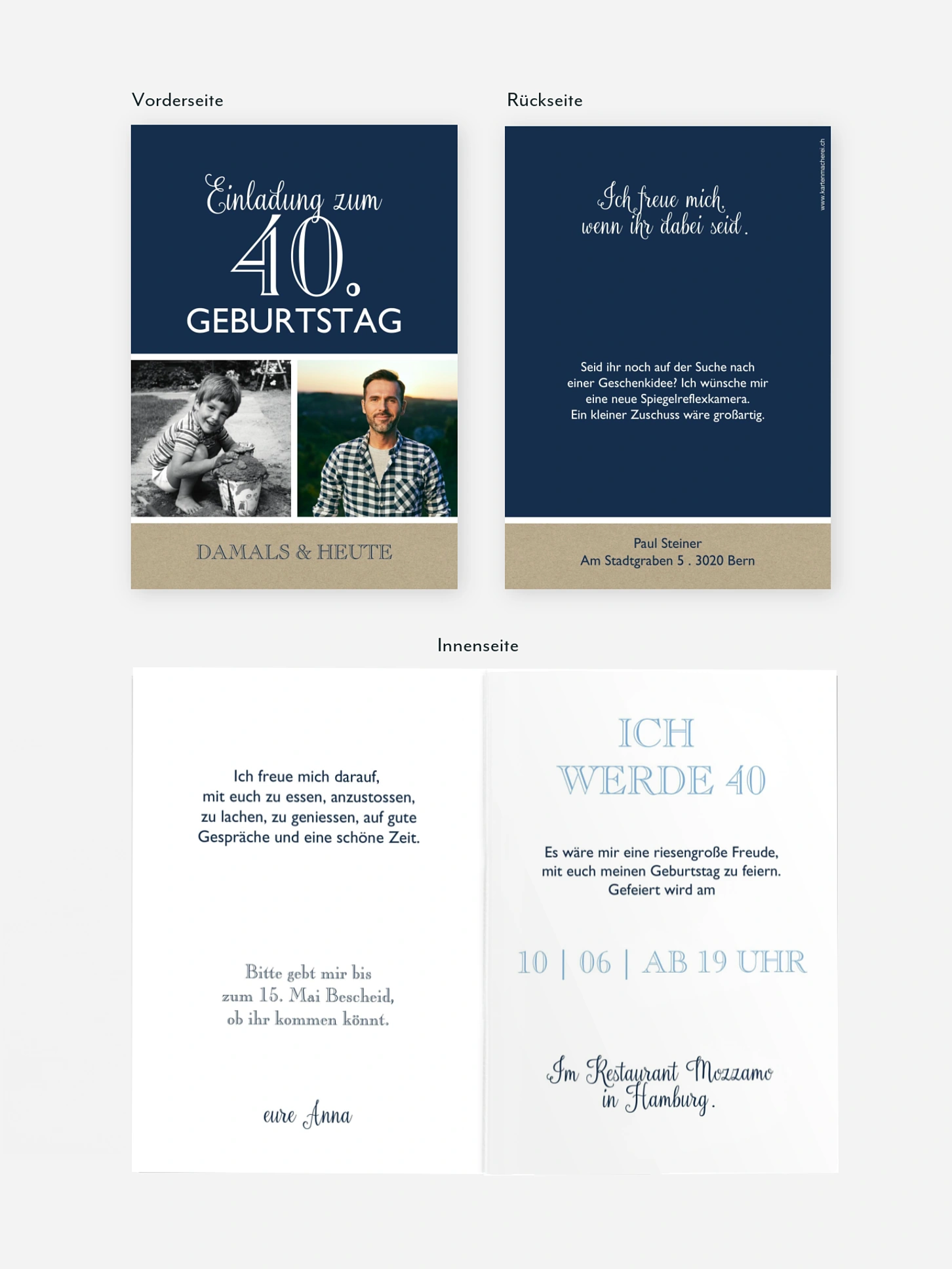 Einladung 40. Geburtstag Mixed Up