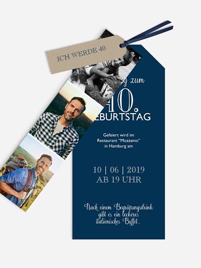 Einladung 40. Geburtstag Mixed Up