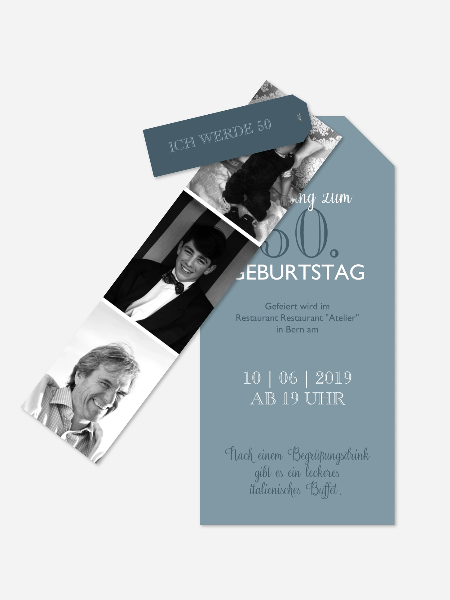 Einladung 50. Geburtstag Mixed Up