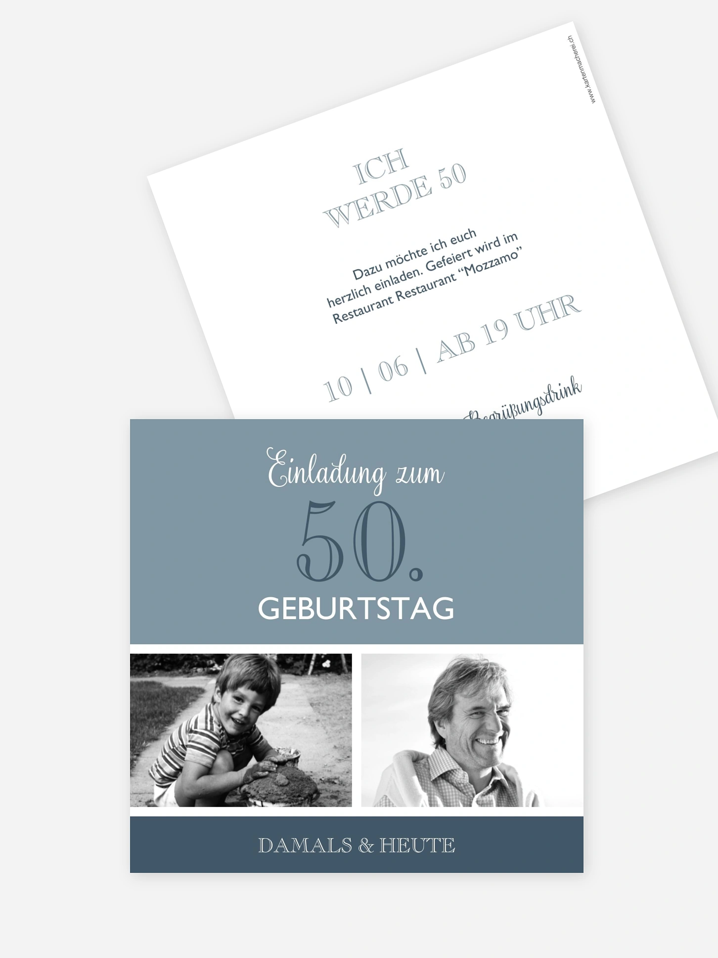 Einladung 50. Geburtstag Mixed Up