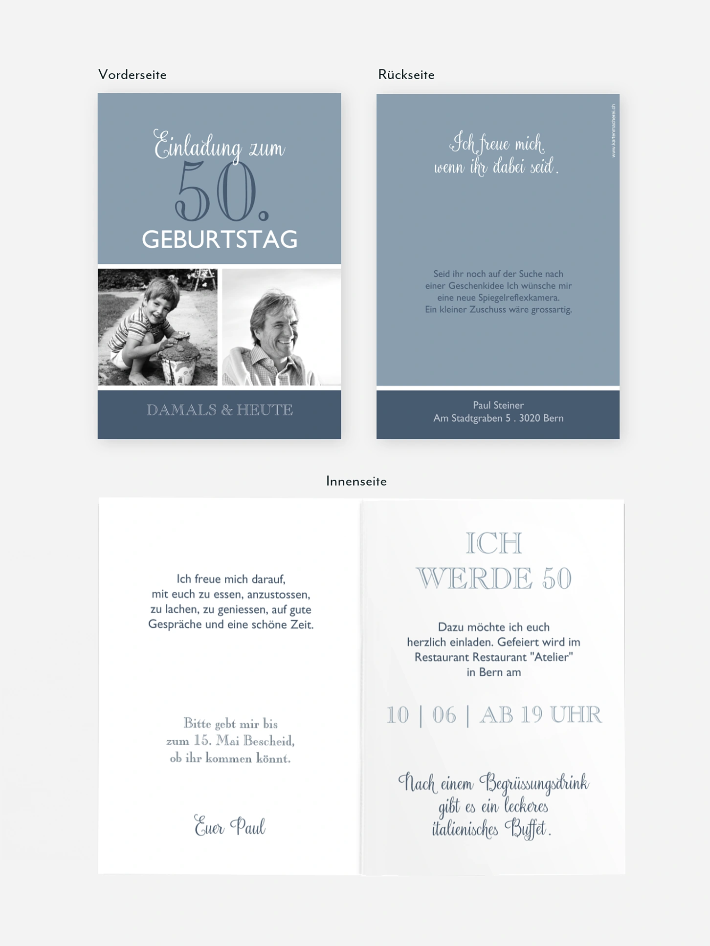 Einladung 50. Geburtstag Mixed Up