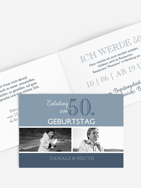 Einladung 50. Geburtstag Mixed Up