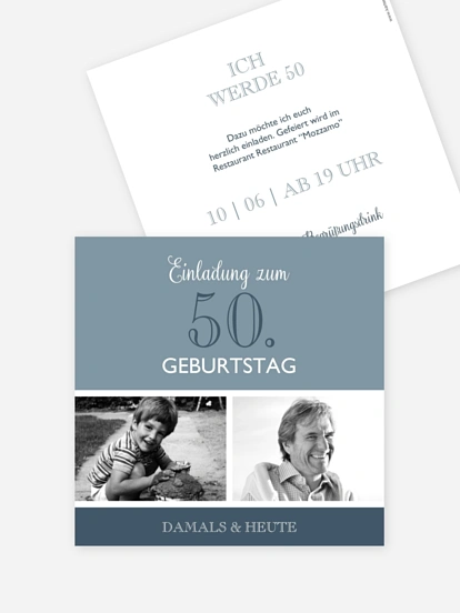 Einladung 50. Geburtstag Mixed Up
