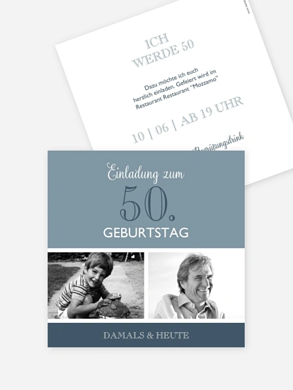 Einladung 50. Geburtstag Mixed Up