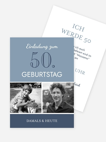Einladung 50. Geburtstag Mixed Up