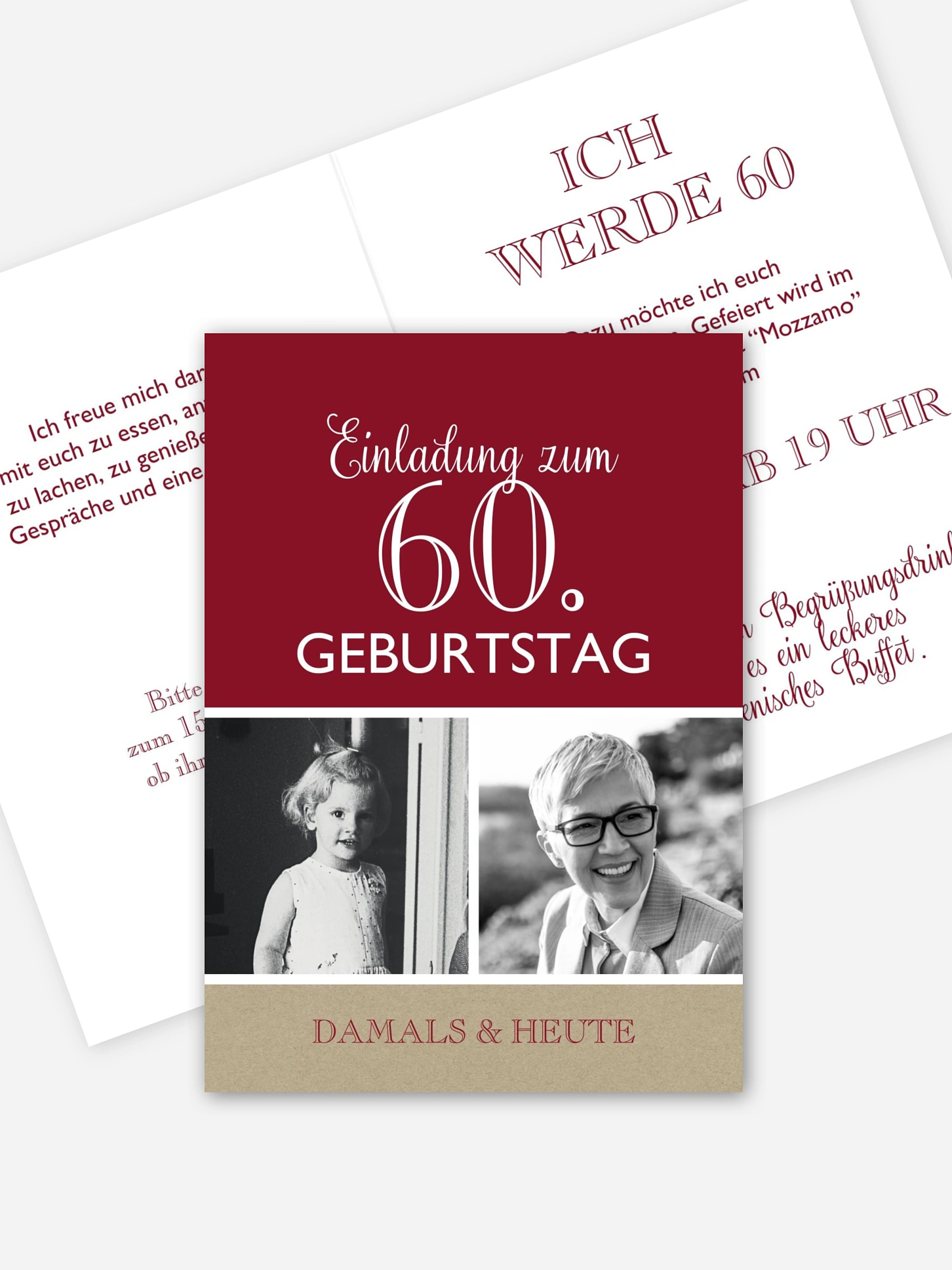 Einladung 60. Geburtstag Mixed Up