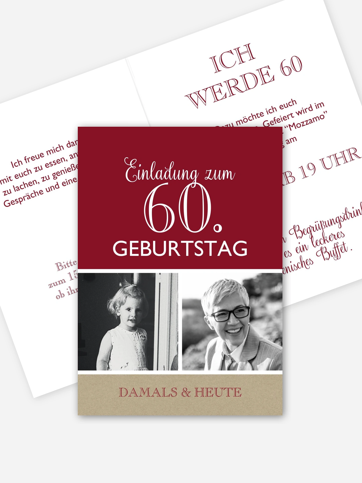 Einladung 60. Geburtstag Mixed Up