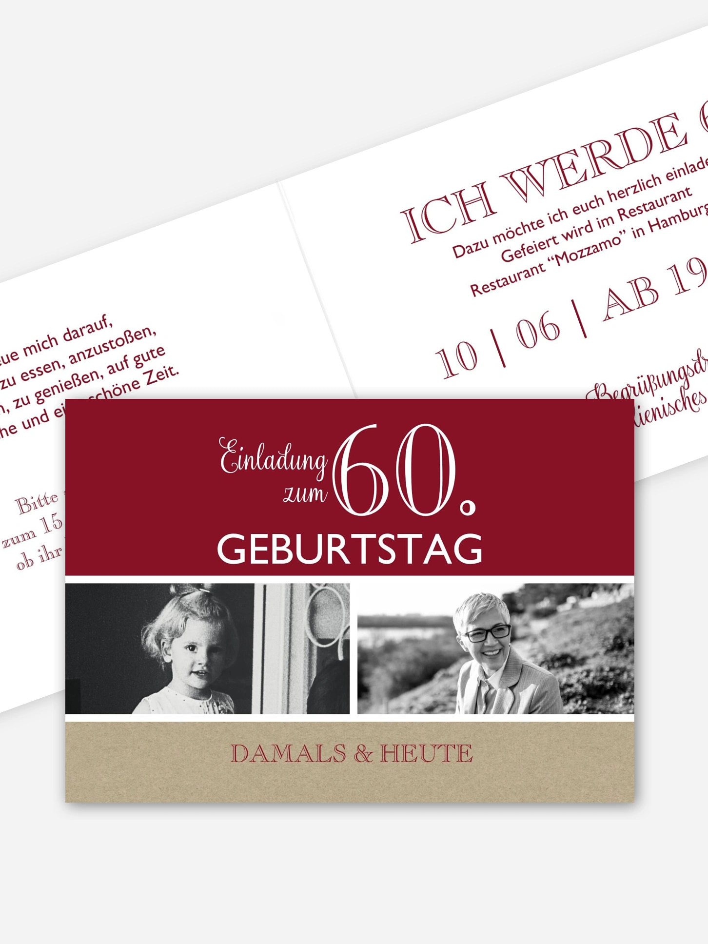 Einladung 60. Geburtstag Mixed Up