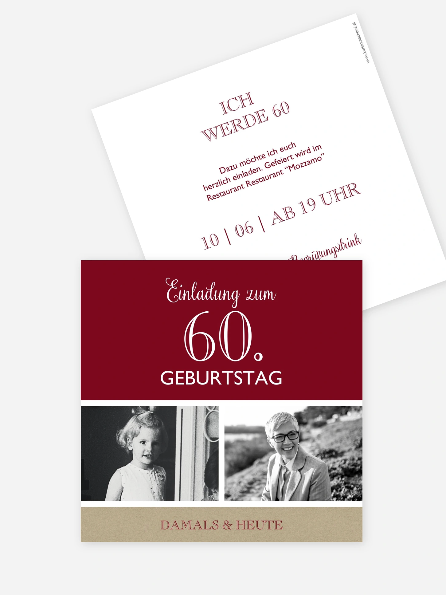 Einladung 60. Geburtstag Mixed Up