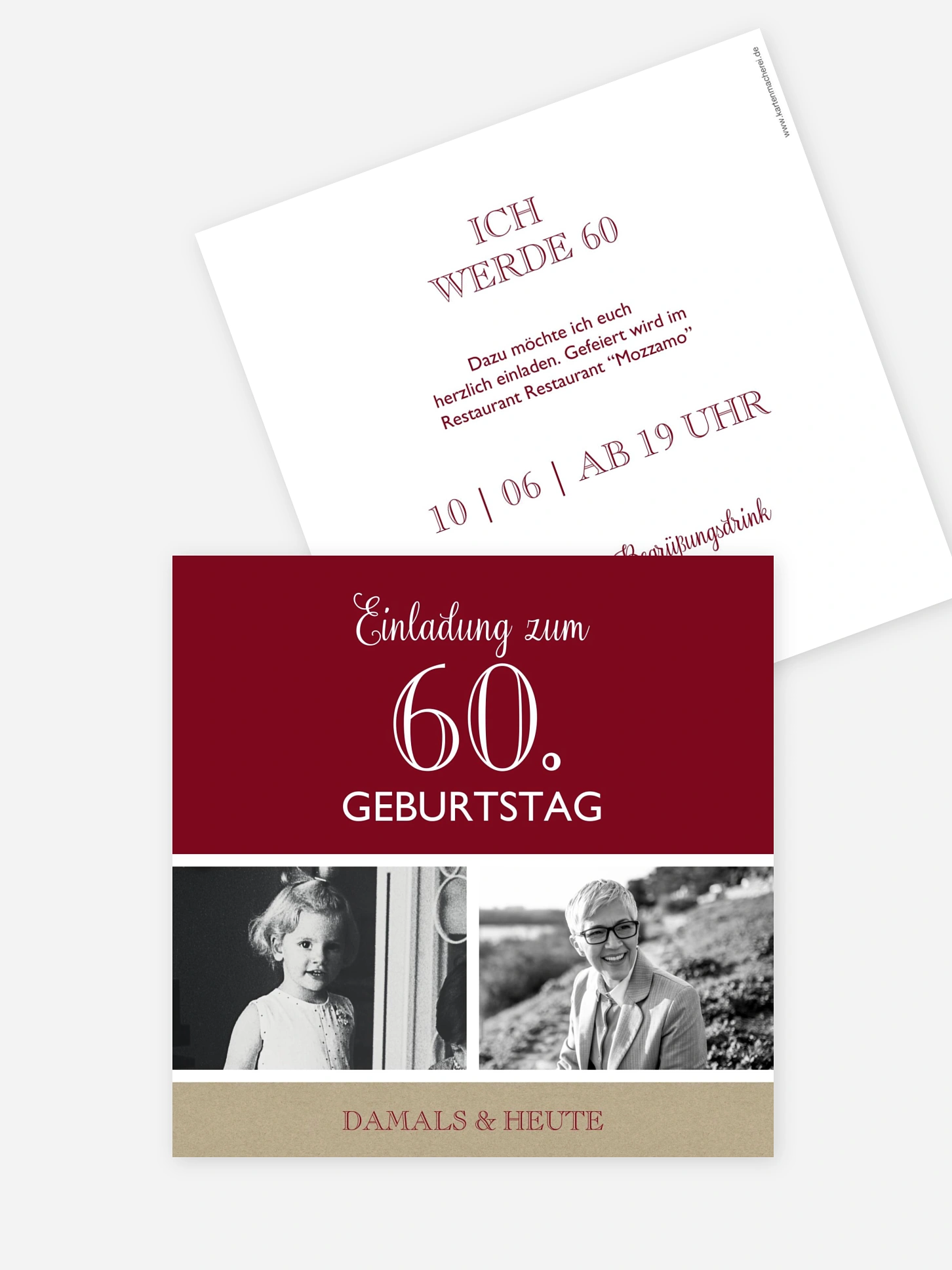 Einladung 60. Geburtstag Mixed Up