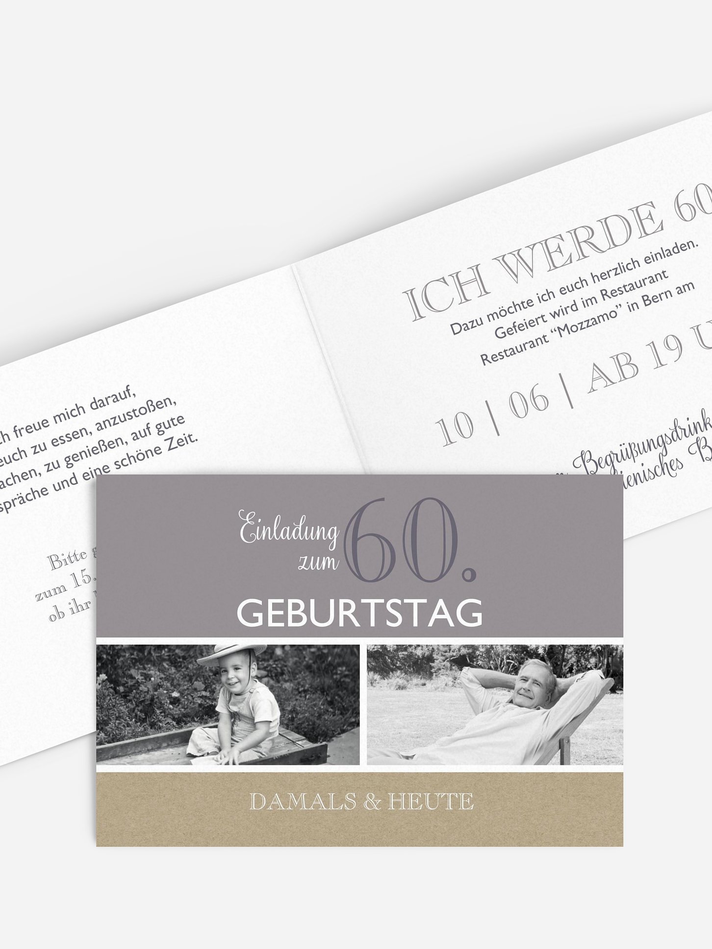 Einladung 60. Geburtstag Mixed Up