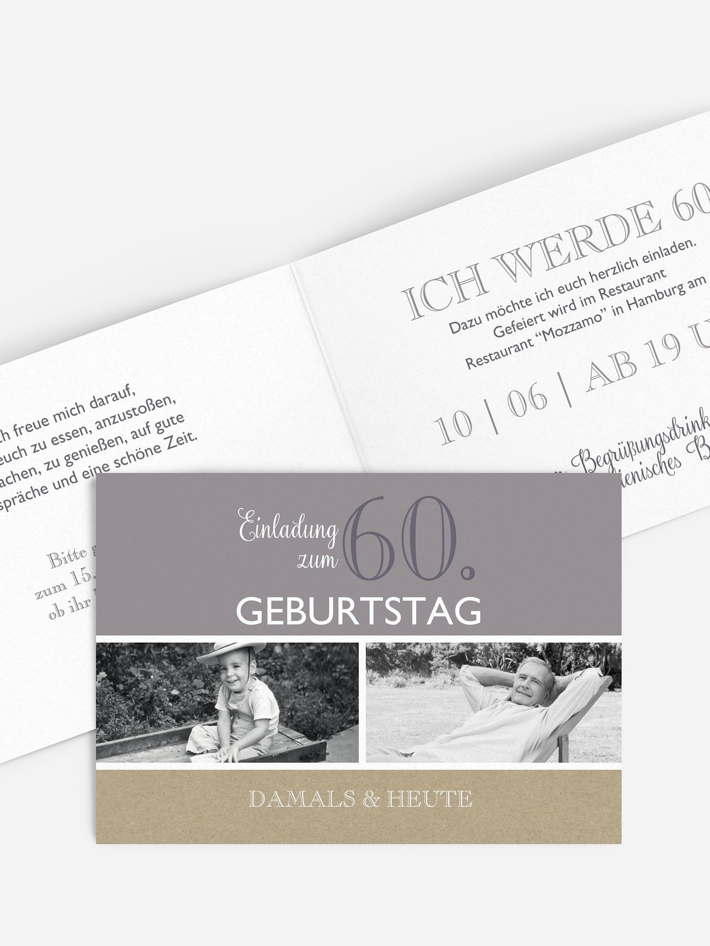 Einladung 60. Geburtstag Mixed Up