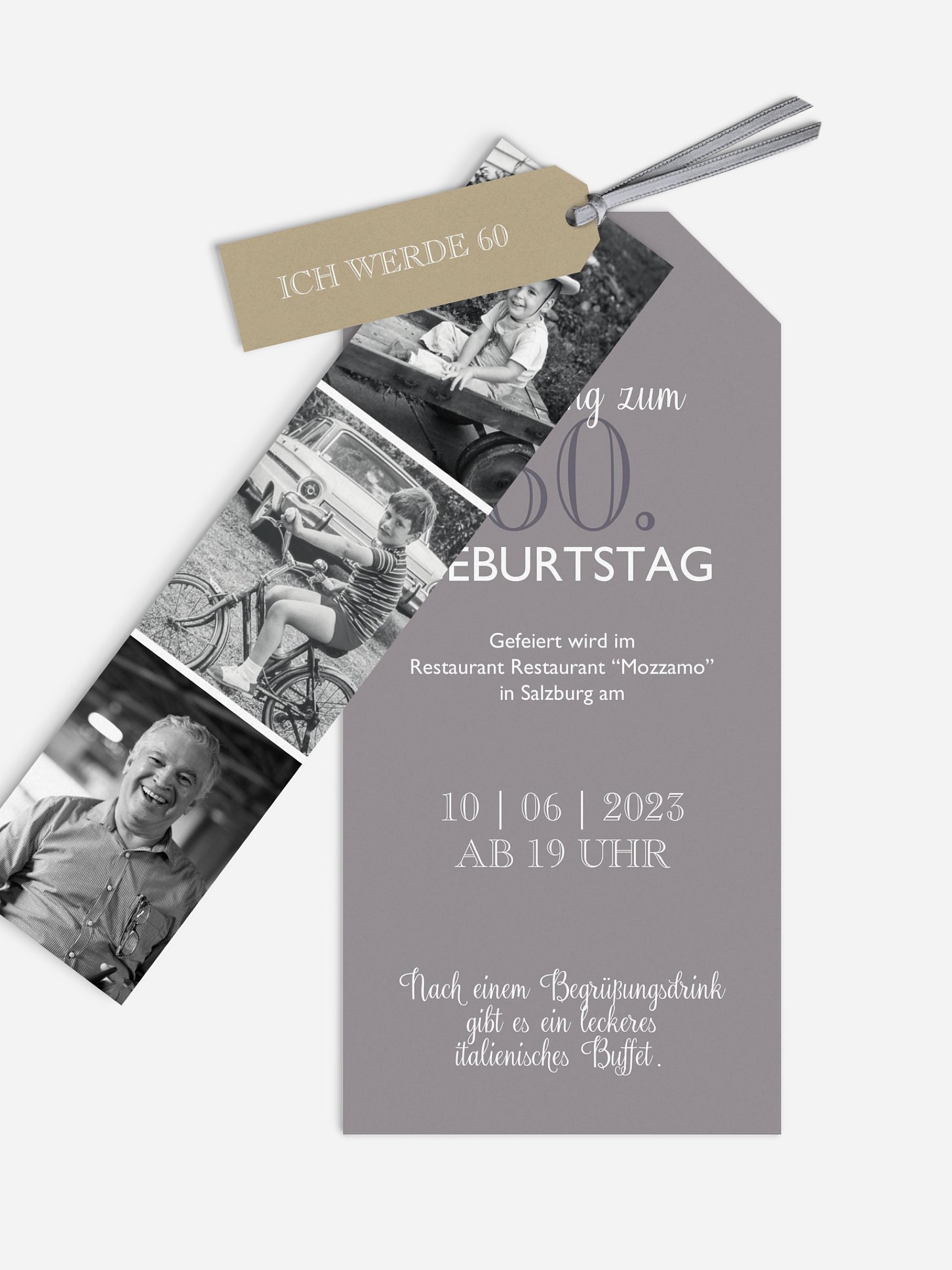 Einladung 60. Geburtstag Mixed Up