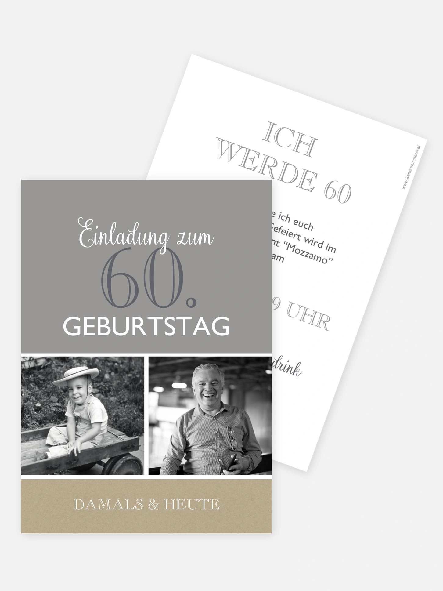 Einladung 60. Geburtstag Mixed Up