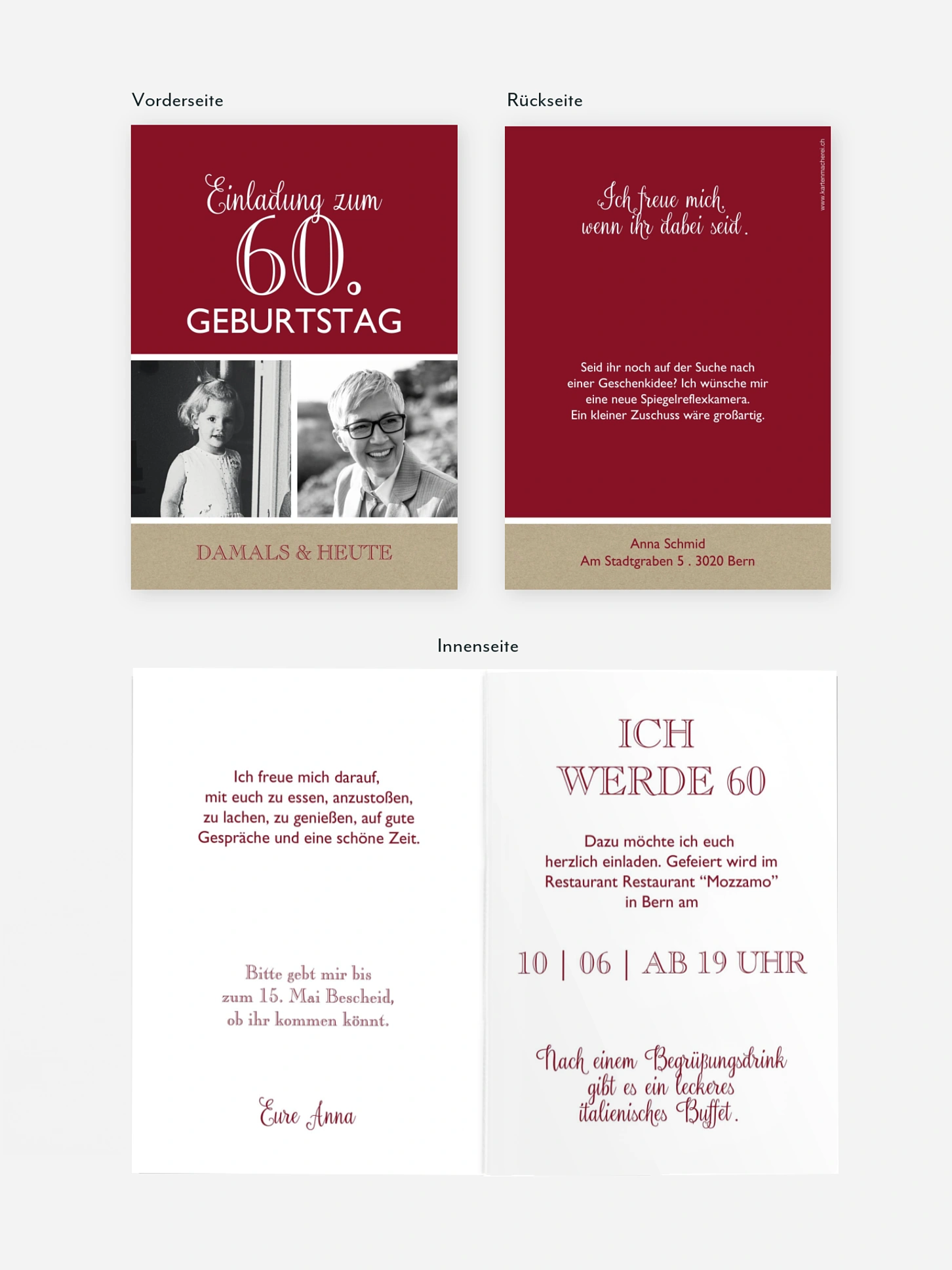 Einladung 60. Geburtstag Mixed Up