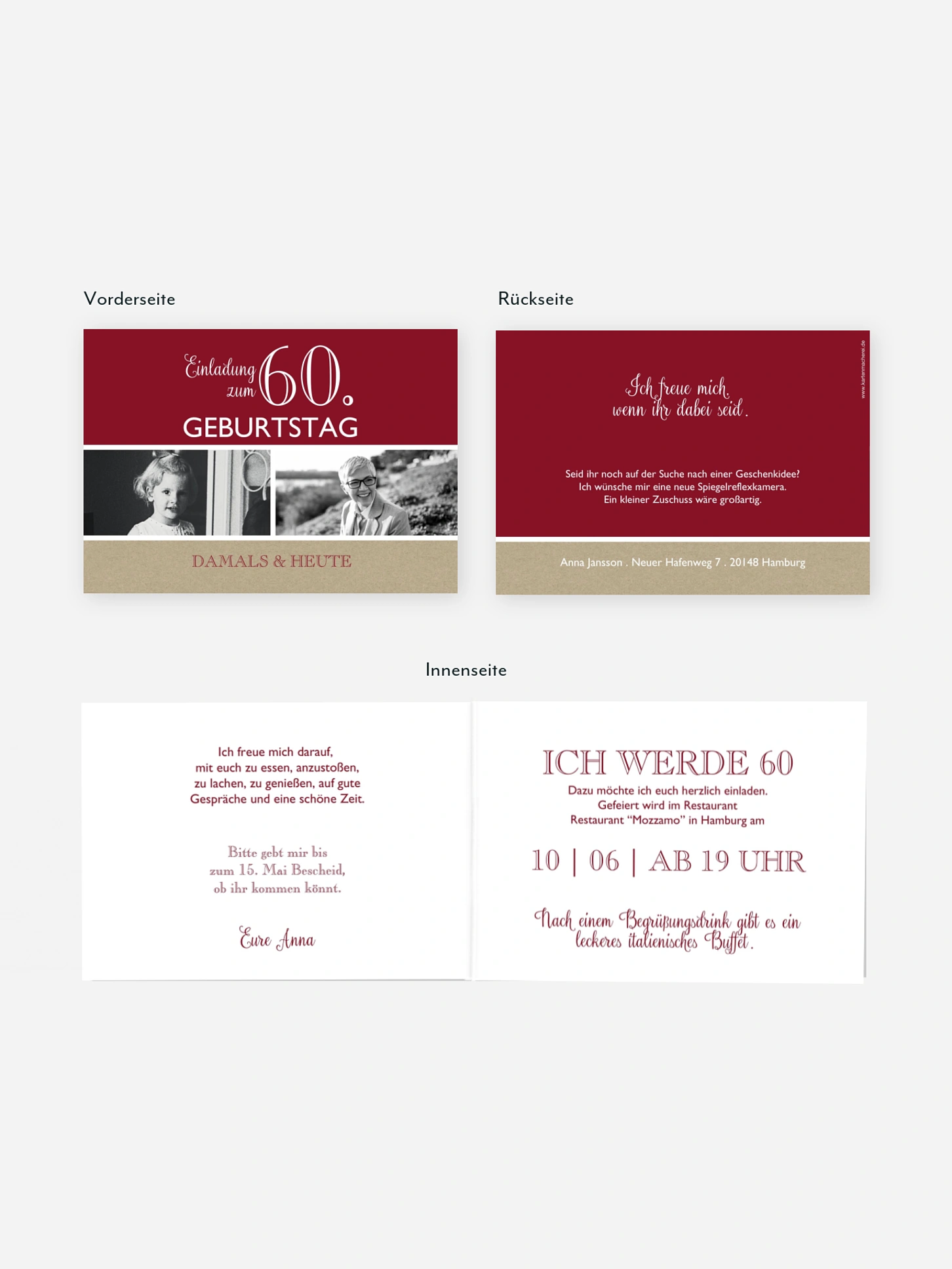 Einladung 60. Geburtstag Mixed Up