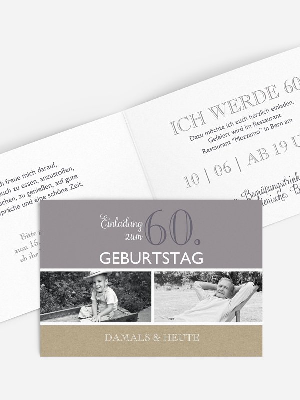 Einladung 60. Geburtstag Mixed Up