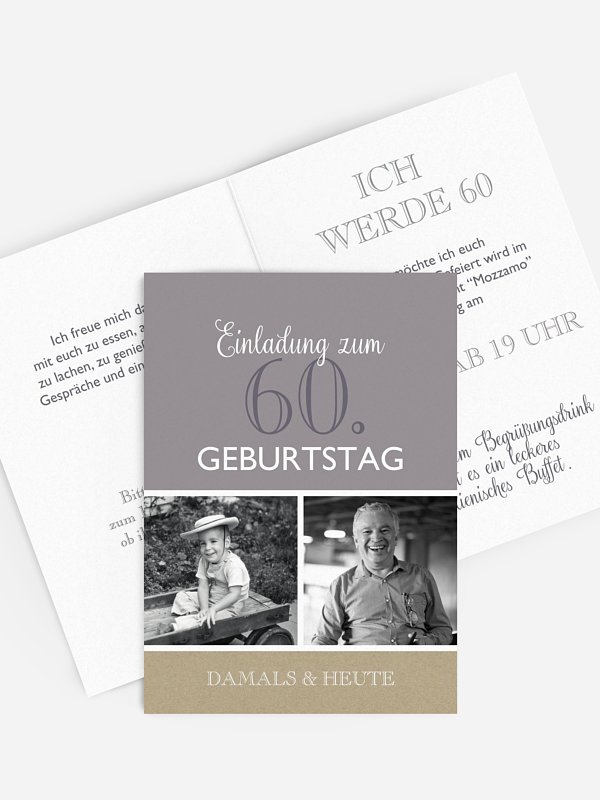 Einladung 60. Geburtstag Mixed Up