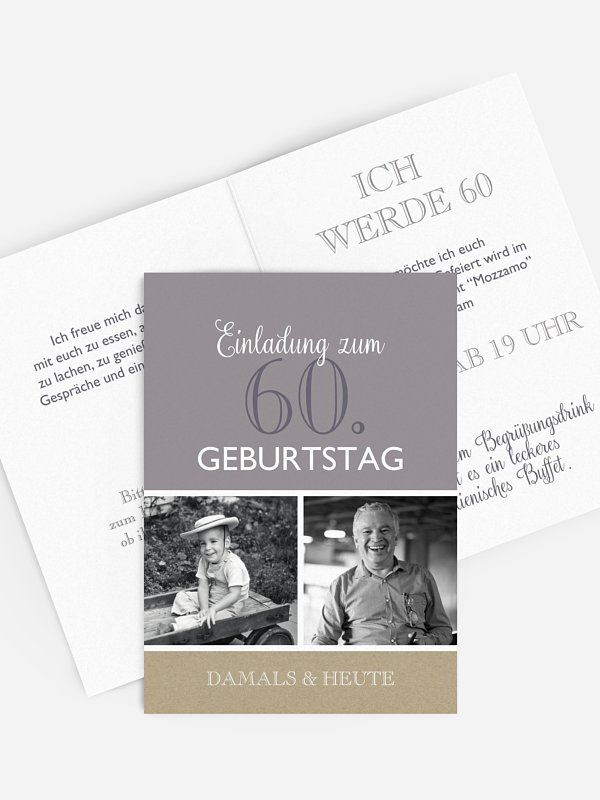 Einladung 60. Geburtstag Mixed Up