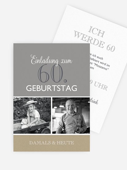 Einladung 60. Geburtstag Mixed Up