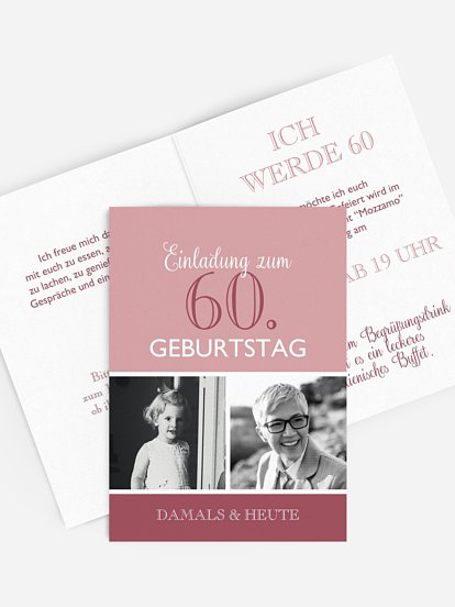 Einladung 60. Geburtstag Mixed Up